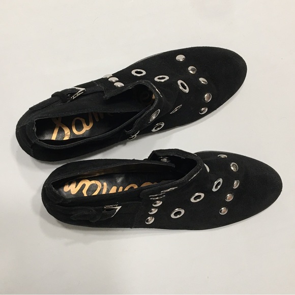Sam Edelman Black Suede Studded Boots - Picture 10 of 15